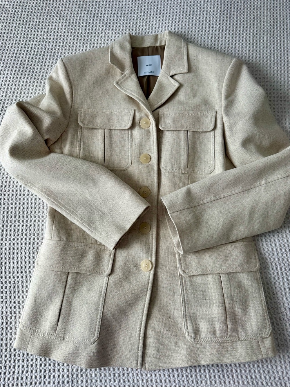 MANGO Italian fabric blazer